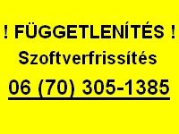 függetlenítés kikódolás unlock szoftverfrissítés