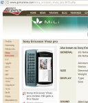 Sony Ericsson Vivaz Pro