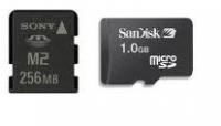 M2 256Mb-os memóriakártya vagy egy 1Gb-os Micro Sd